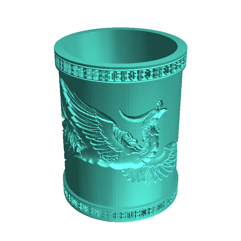 phoenix pen holder 3d models download creality cloud 3D print model - Mito3D