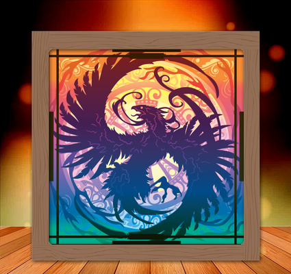 phoenix reborn light box shadow 3d models download creality cloud lighting 3d print model - Mito3D