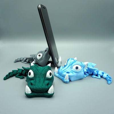 phone eater baby dragon 3d models download creality cloud myths 3d print model - Mito3D