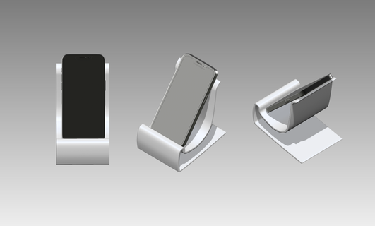 Telefono titolare supporto 3 gadget elettronica 3d print model - Mito3D