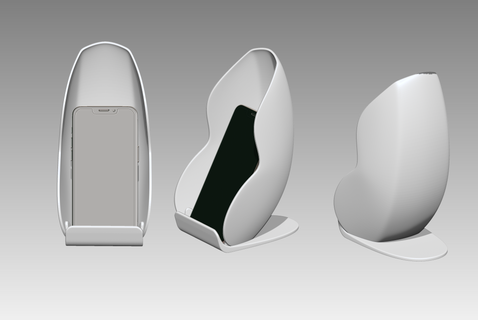Telefono titolare supporto 4 gadget elettronica 3d print model - Mito3D