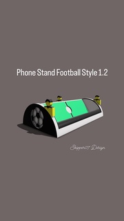 teléfono estante soporte fútbol estilo 12 Doméstico aparato 3d print model - Mito3D