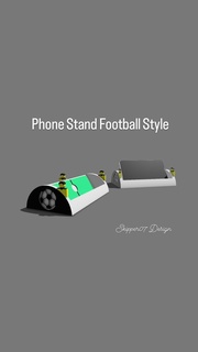 phone stand football style Accessories 3d print model - Mito3D