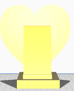 teléfono estante soporte corazón 3d print model - Mito3D