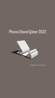 téléphone supporter Qatar 2022 accessoires 3d print model - Mito3D