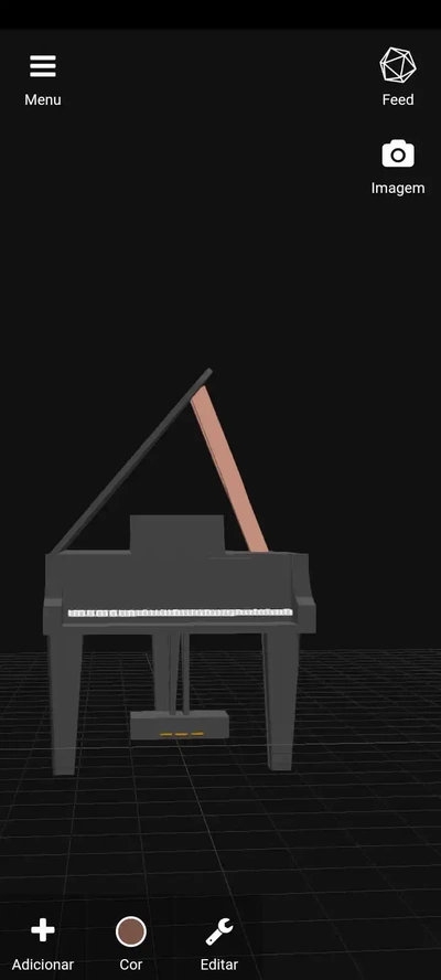 piano miniatura 3d modelos descargar crealidad nube 3d print model - Mito3D