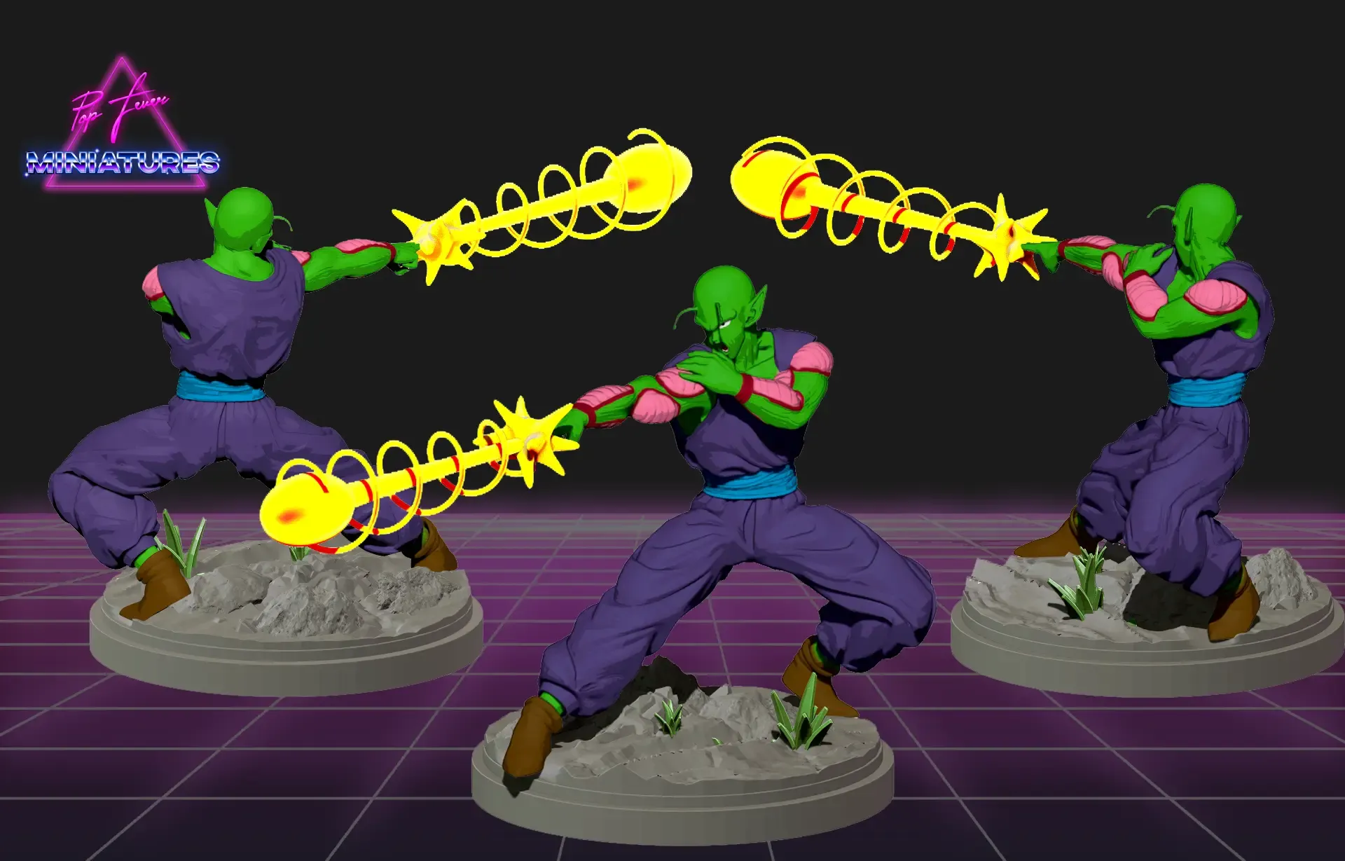 piccolo makankosappo miniature dragon ball z 3d models download creality cloud 3D print model - Mito3D