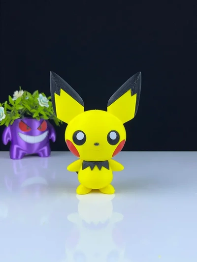 pichu pokemon multipart 3d modelli scarica creality nube 3d print model - Mito3D