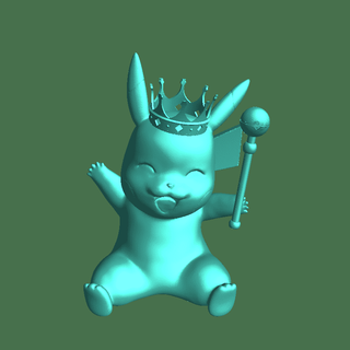 pioche roi fictif personnages 3d print model - Mito3D