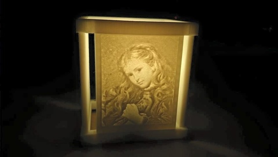Bild up Licht Schönheit Beleuchtung 3d print model - Mito3D