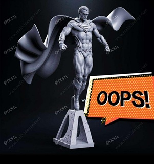 jambes superman escala 8 3d modèles télécharger créalité nuage fictif personnages 3d print model - Mito3D
