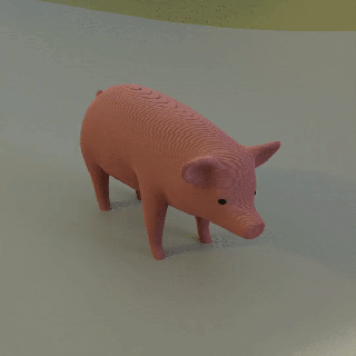 pig Mammal 3d print model - Mito3D