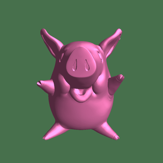 pig 3d models download creality cloud Mammal 3d print model - Mito3D