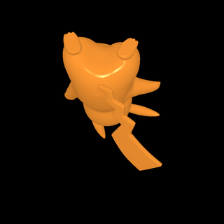 Pikachu Zeichen 3d print model - Mito3D