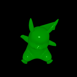 Pikachu animaux 3d print model - Mito3D