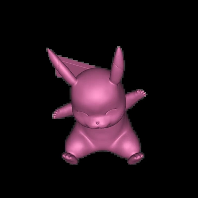 pikachu 3d models download creality cloud 3d print model - Mito3D