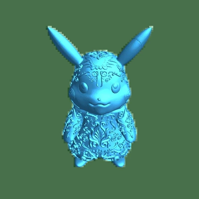 pikachu 3d models download creality cloud 3d print model - Mito3D