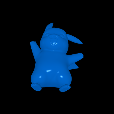 pikachu 3d models download creality cloud animals 3d print model - Mito3D