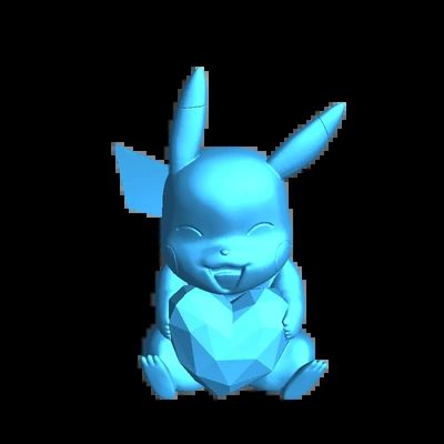 pikachu 3d models download creality cloud 3d print model - Mito3D