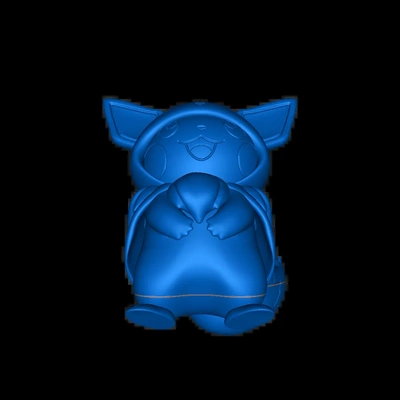 pikachu evoli 3d modelle download realität wolke 3d print model - Mito3D