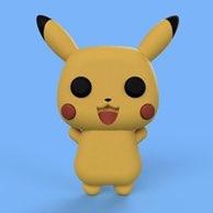 Pikachu funko Pop Zeichen 3d print model - Mito3D