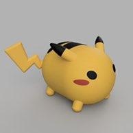 Pikachu hamster personnages 3d print model - Mito3D