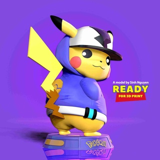 Pikachu hip hop immaginario personaggi 3d print model - Mito3D