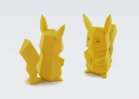Pikachu poly fictif personnages 3d print model - Mito3D