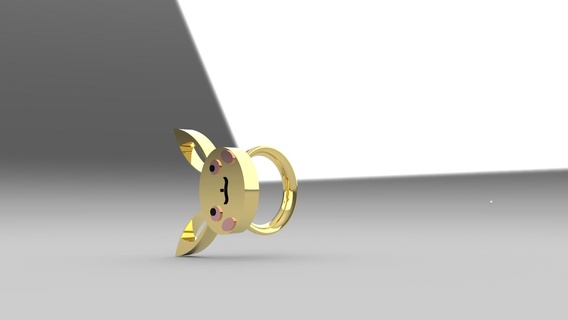 pikachu ring pokemon Fashion 3d print model - Mito3D