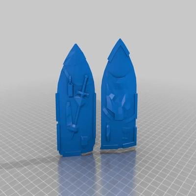 pilger schilde bretonnier gubbins 3d modelle download realität wolke 3d print model - Mito3D