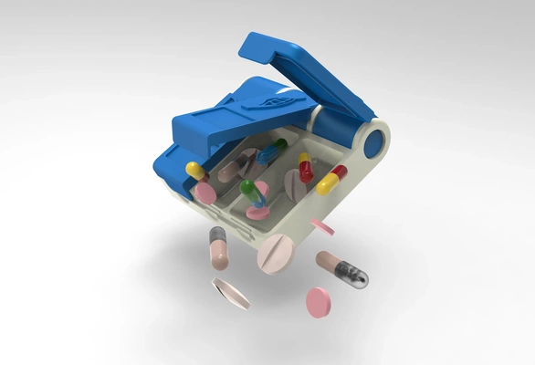 pilule boîte 3d modèles télécharger créalité nuage biologie médical 3d print model - Mito3D