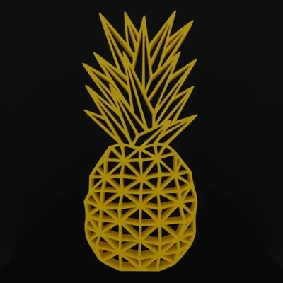 ananas mauer kunst 3d modelle download realität wolke 3d print model - Mito3D