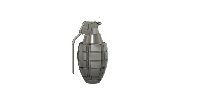 pineapple grenade scale Others 3d print model - Mito3D