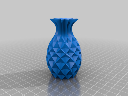abacaxi vaso esculturas cultural relíquias 3d print model - Mito3D