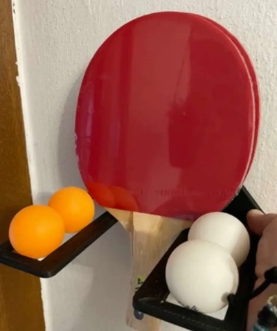 klingeln pong halter unterstützung 3d modelle download realität wolke 3d print model - Mito3D