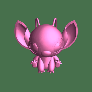 pink stitch Fictional Characters 3d print model - Mito3D