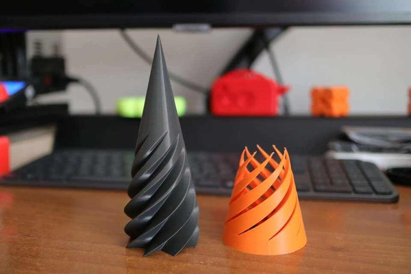 piral cone rabeca brinquedo 3d modelos baixar crialidade nuvem 3d print model - Mito3D