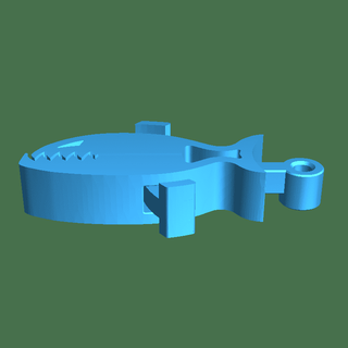 piranha clip Pesci 3d print model - Mito3D
