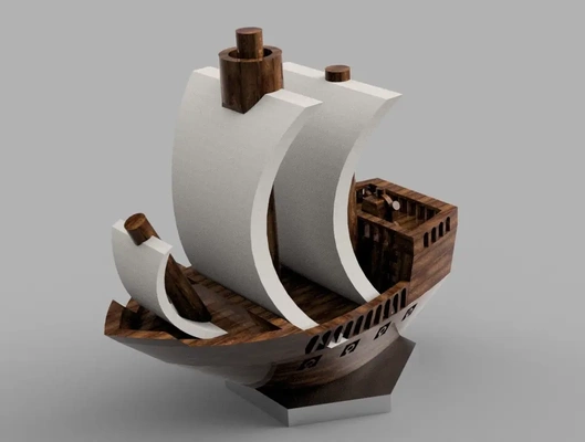 pirata embarcacion 3d modelos descargar crealidad nube 3d print model - Mito3D
