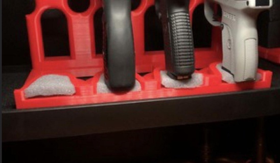 pistola estante encaja stack on gabinete Deportes aire libre 3d print model - Mito3D