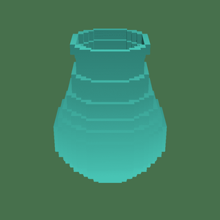 pixel vase Home Decor 3d print model - Mito3D