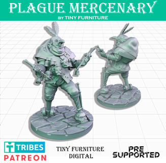 plague mercenary Board Game 3d print model - Mito3D
