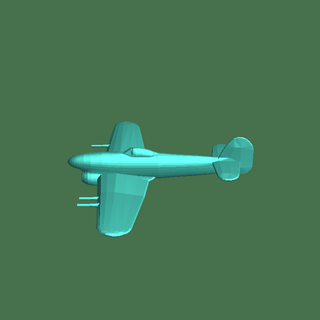 Flugzeug Kampfflugzeuge 3d print model - Mito3D