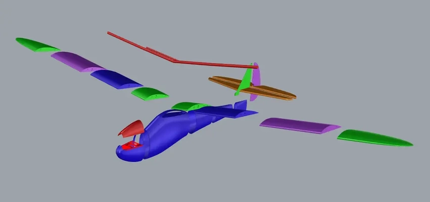 planör simbat rc 3d modeller indir creality bulut 3d print model - Mito3D