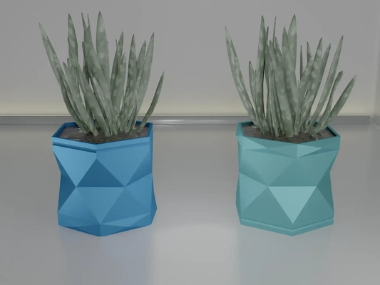 planta maceta decoración 16 3d modelos descargar crealidad nube 3d print model - Mito3D