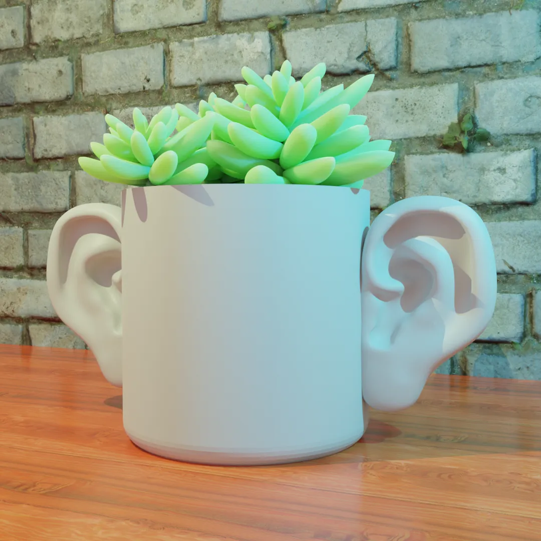 planter ears 3d models download creality cloud 3D print model - Mito3D