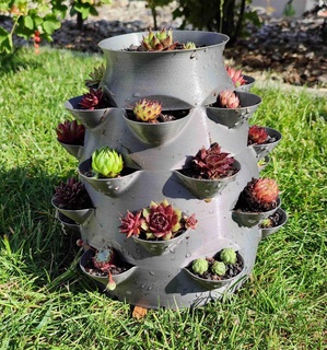 plantador torre vaso modo espiralizar diferente variantes 3d print model - Mito3D