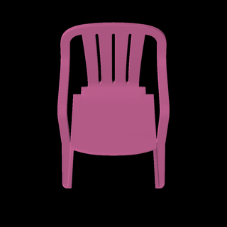 plastic chair Household 3d print model - Mito3D
