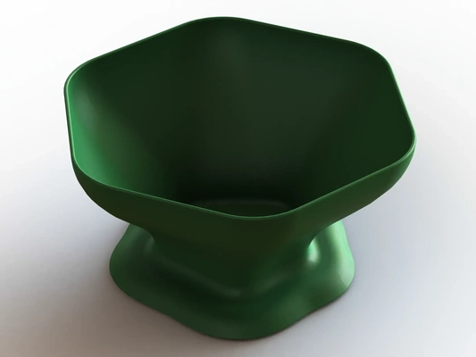 plastic hexagonal fruit bowl 3d models download creality cloud 3d print model - Mito3D