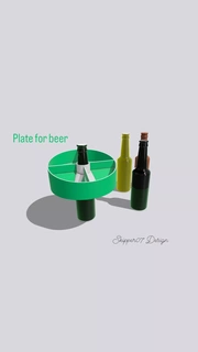 plate beer Foods 3d print model - Mito3D